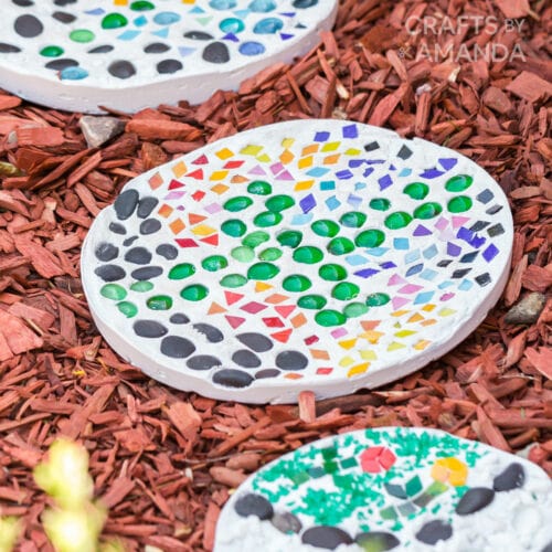 Garden stepping stones from Crafts by Amanda.