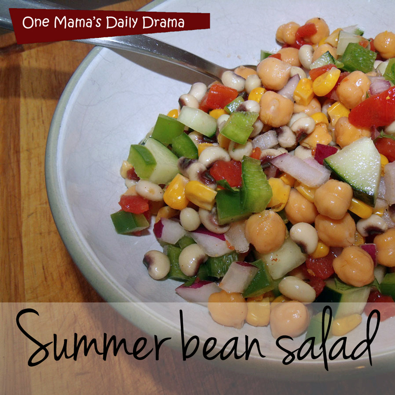 Summer bean salad | One Mama's Daily Drama
