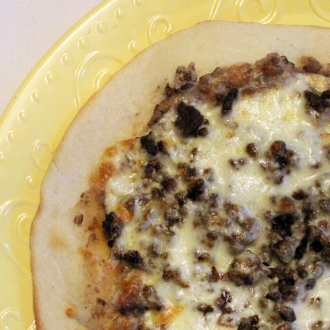Taco pizza