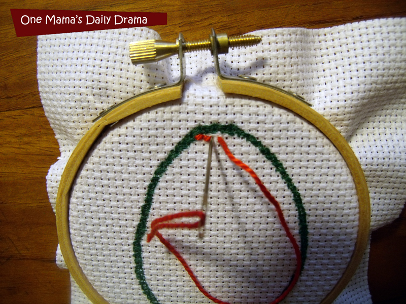 Easter egg embroidery: fun beginner craft for big kids | One Mama's Daily Drama