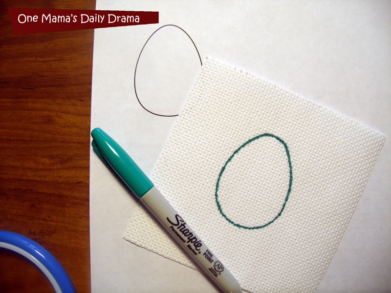 Easter egg embroidery: fun beginner craft for big kids | One Mama's Daily Drama