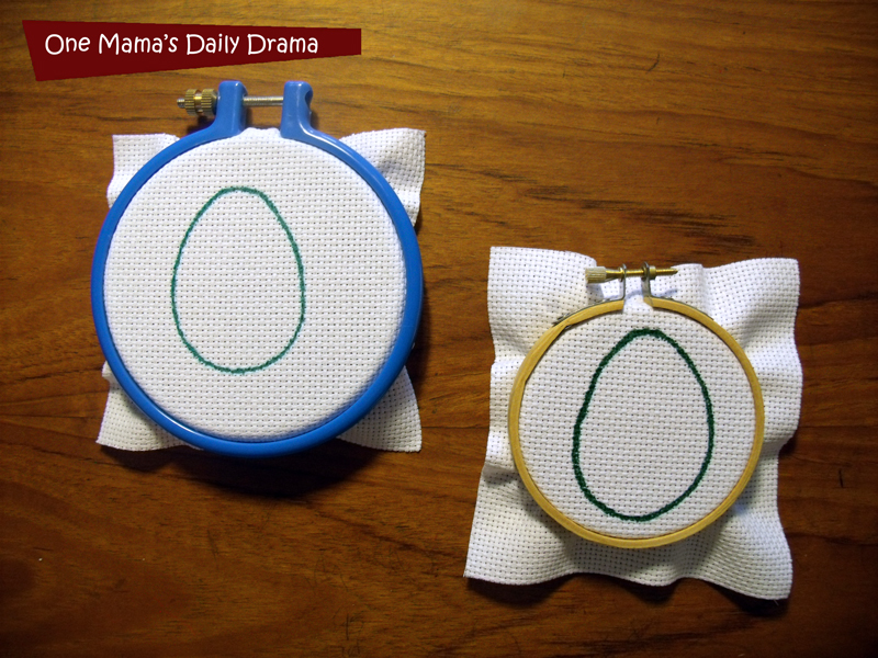 Easter egg embroidery: fun beginner craft for big kids | One Mama's Daily Drama
