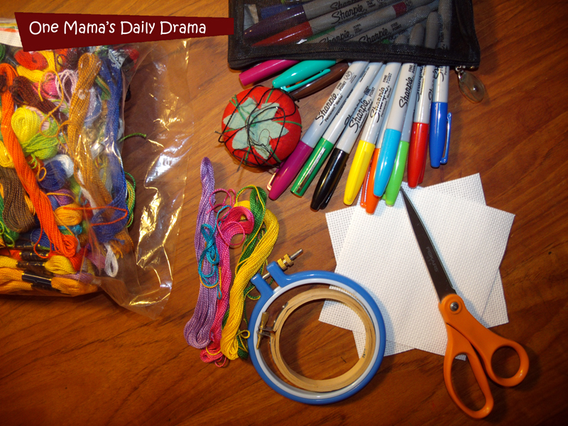 Easter egg embroidery: fun beginner craft for big kids | One Mama's Daily Drama