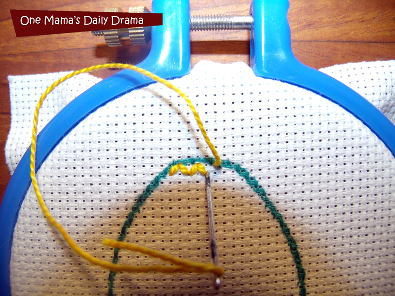 Easter egg embroidery: fun beginner craft for big kids | One Mama's Daily Drama