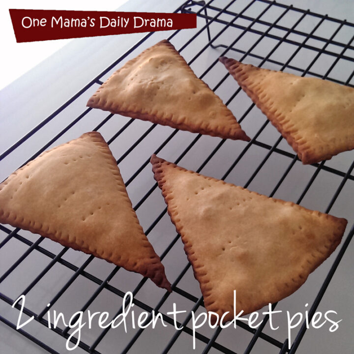 2 ingredient pocket pies | One Mama's Daily Drama