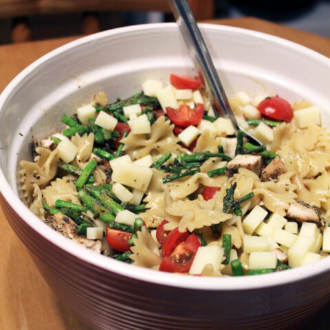Grilled Asparagus Chicken Pasta