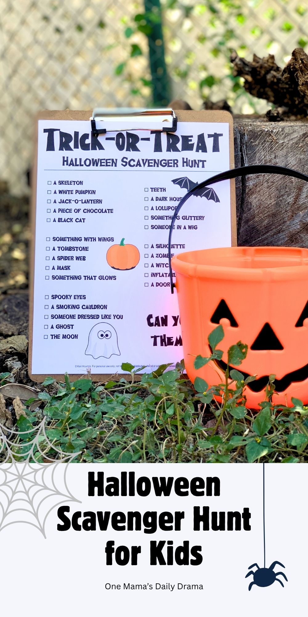 Halloween scavenger hunt for kids.