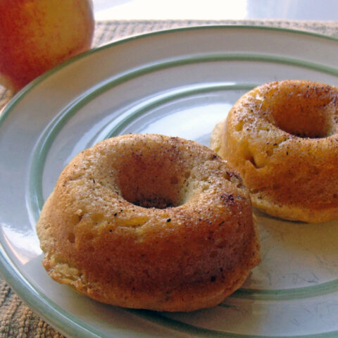 Apple cinnamon baked doughnuts