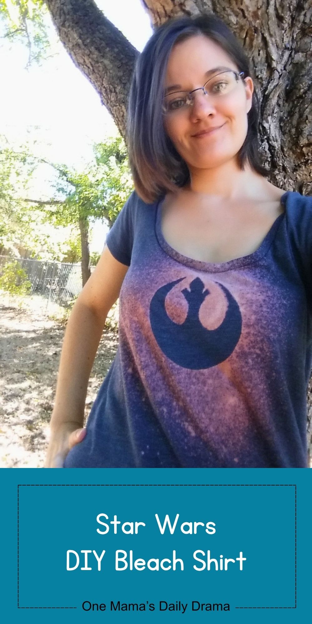 Star Wars DIY bleach shirt.