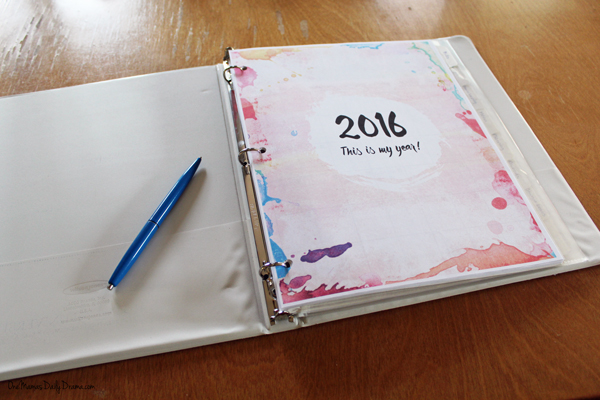 2016 printable planner | One Mama's Daily Drama --- Includes monthly calendar, week-at-a-glace organizers, and weekly schedule