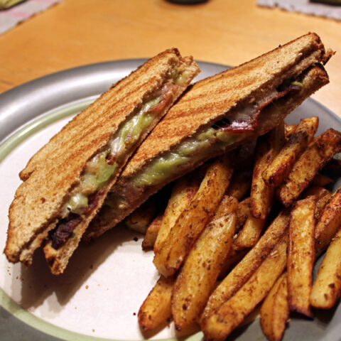 Bacon avocado grilled cheese sandwich | from One Mama's Daily Drama