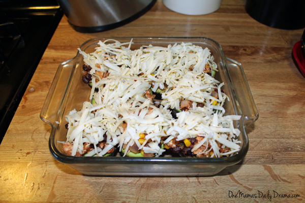 Southwest stuffed avocados | from One Mama's Daily Drama --- Spicy chicken, beans, and cheese stuffed in an avocado half.