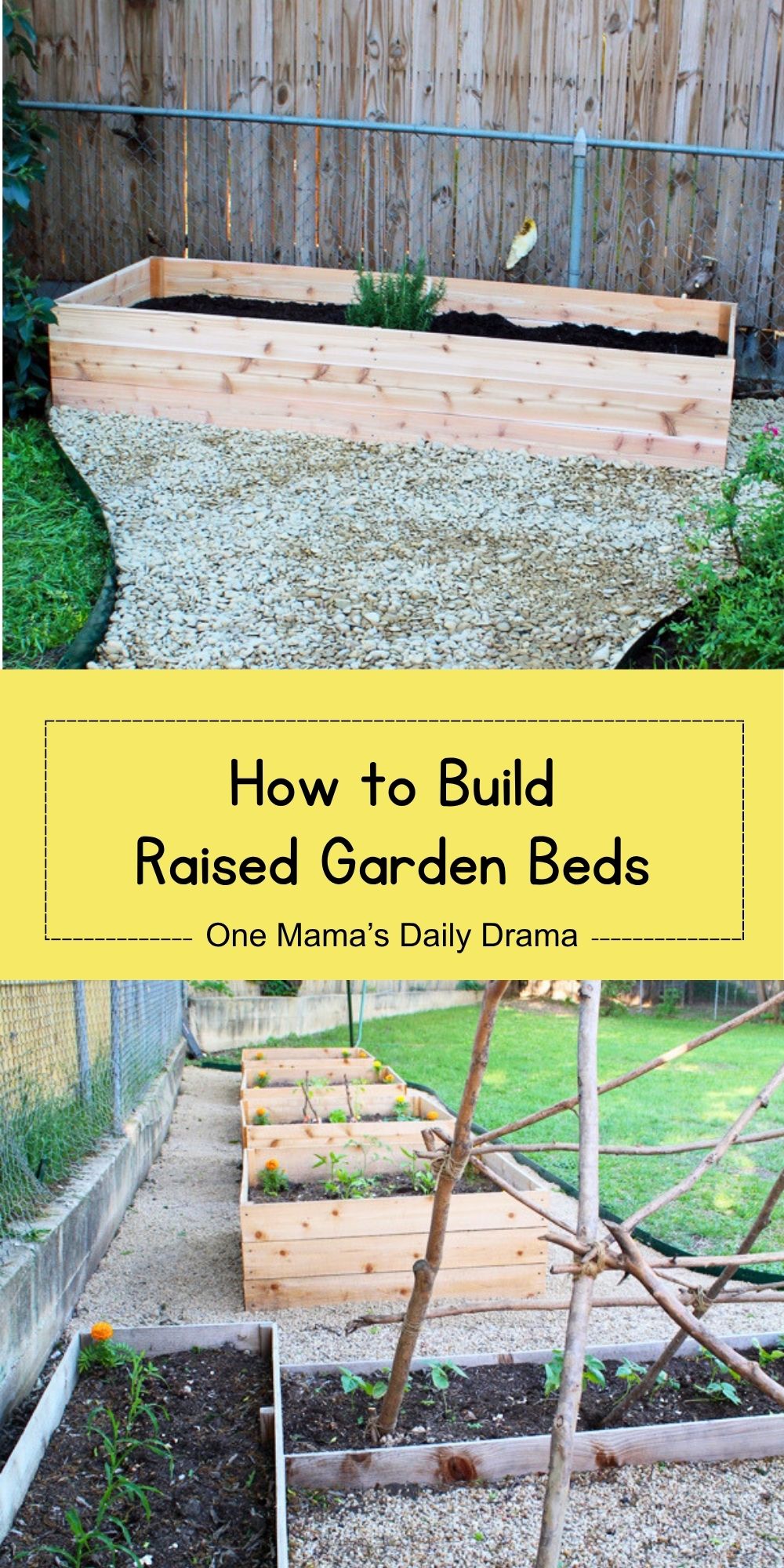 How to build raised garden beds.