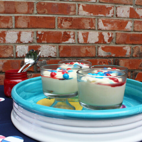 American summer no-bake cheesecake cups by OneMamasDailyDrama.com