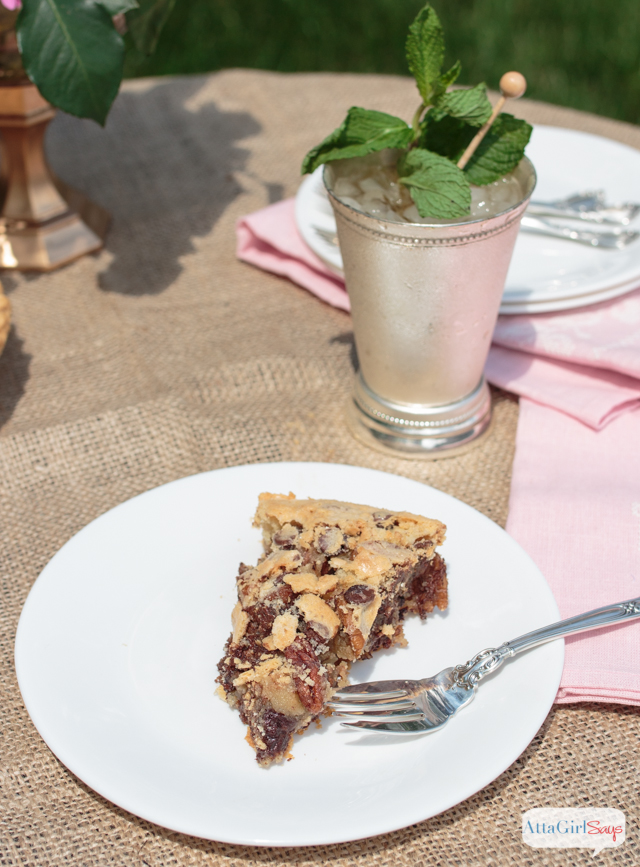 Kentucky Derby Pie with chocolate and pecans from AttaGirl Says.