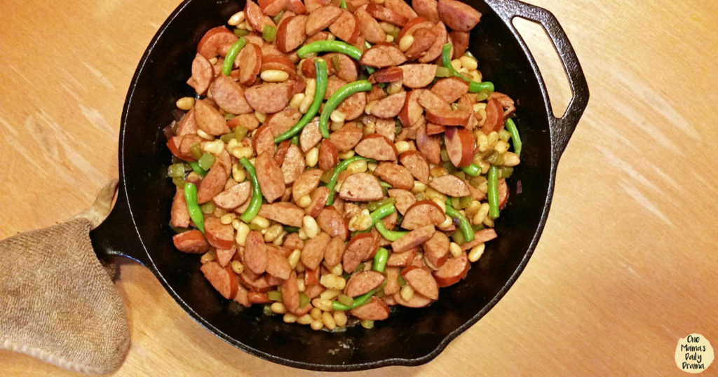 20-minute sausage skillet meal | One Mama's Daily Drama