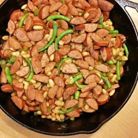 20-minute sausage skillet meal | One Mama's Daily Drama
