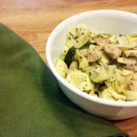 Chicken zucchini pesto tortellini | One Mama's Daily Drama