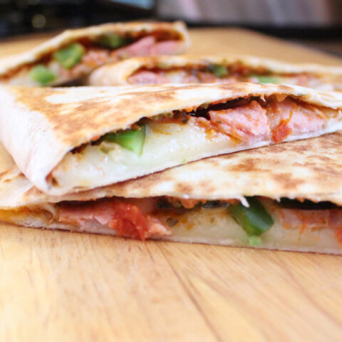 Italian quesadillas with ham and provolone | One Mama's Daily Drama