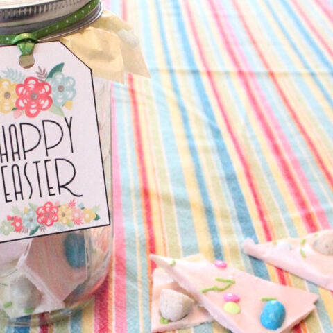 Image for Printable Easter Tag and Mason Jar Treat Gift Idea