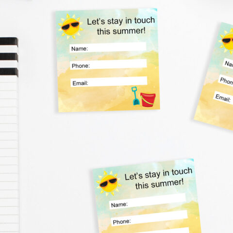 Image for Summer Contact Cards to Stay in Touch