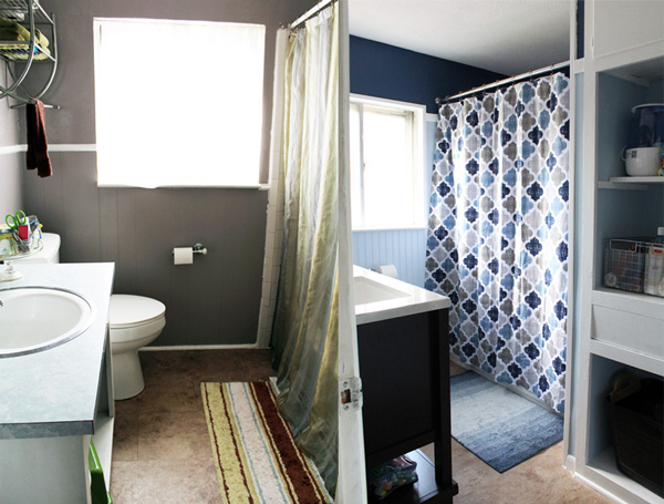 bathroom remodel "before" and "after"