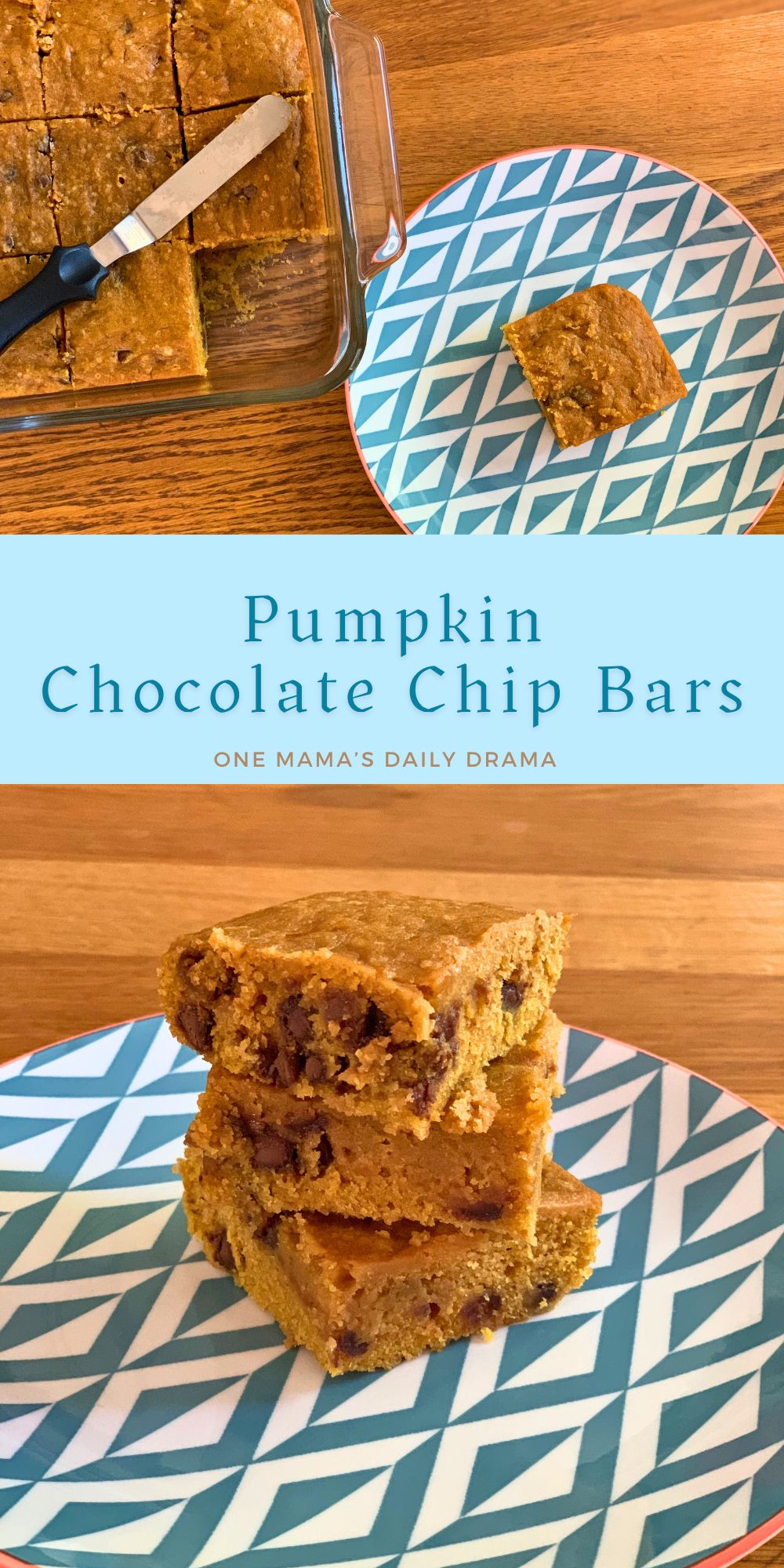 Pumpkin chocolate chip bars.