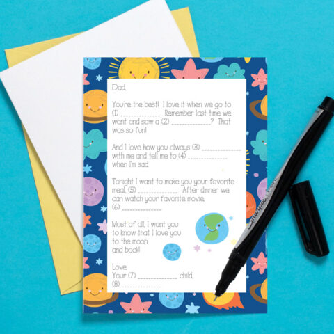 Image for Father's Day Card Mad Libs