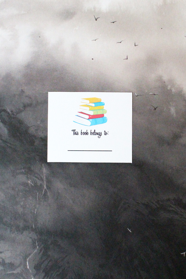 Printable Bookplates for Book Lovers to Organize or Gift