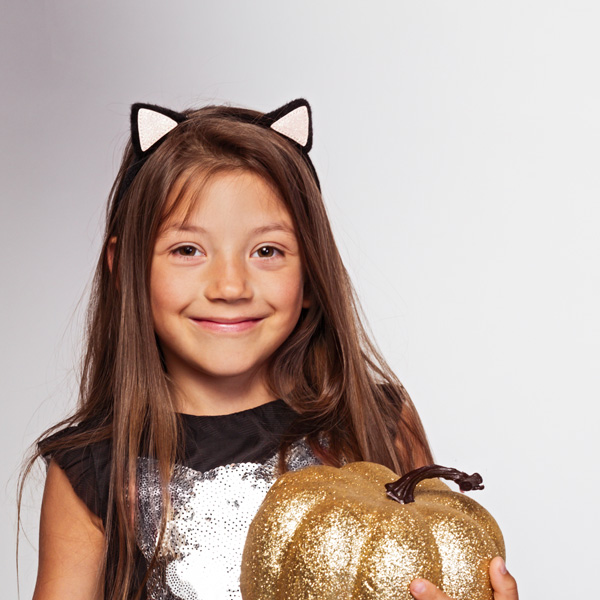 black cat ears on a headband