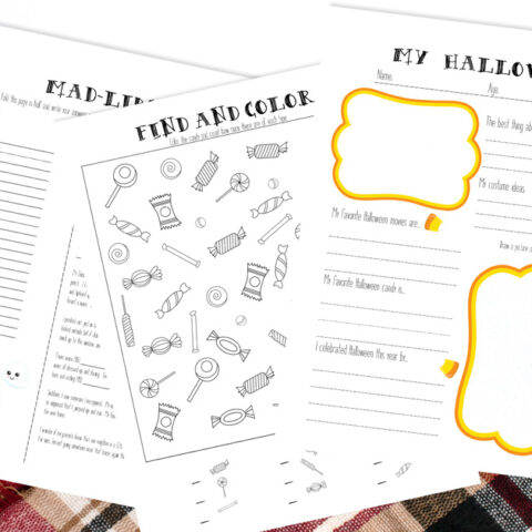 Image for Printable Halloween Coloring and Activity Book for Kids