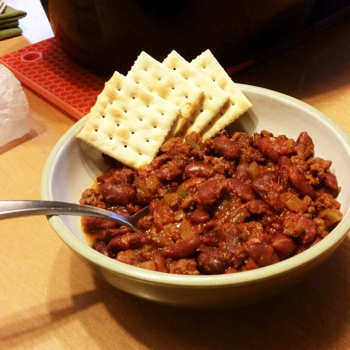 Slow cooker chili recipe