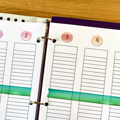 Printable planner date stickers.