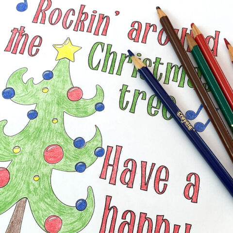 Image for 4 Christmas Carol Coloring Pages