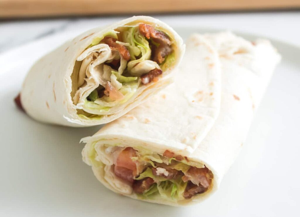 BLT wraps from Two Kids and a Coupon.