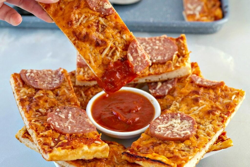 Pizza dippers from Food Meanderings.