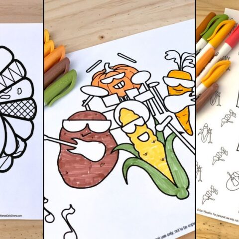 Image for 4 Thanksgiving Coloring Pages