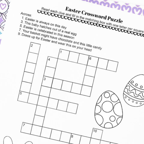 Image for Printable Easter Crossword Puzzle