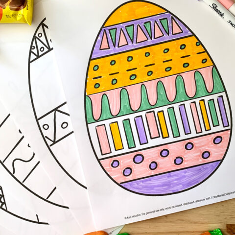 Image for 5 Easter Egg Coloring Sheets