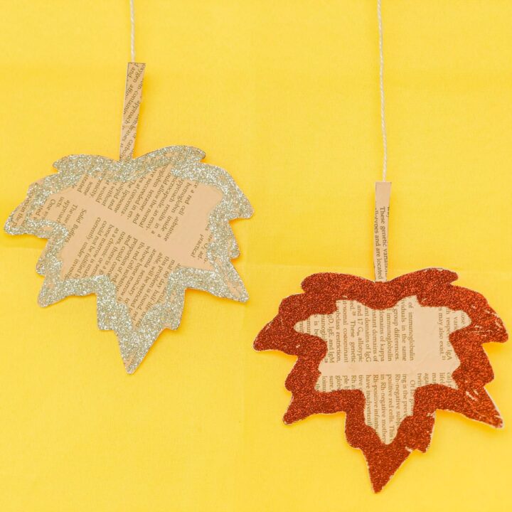 Image for Upcycled glitter autumn leaves
