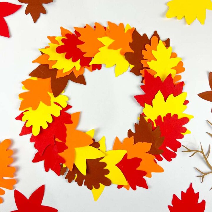 Image for Paper leaf fall wreath