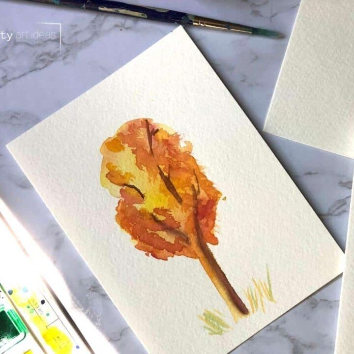 Image for Watercolor tree painting