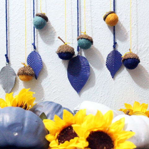 Image for Fall acorn and leaf mobile