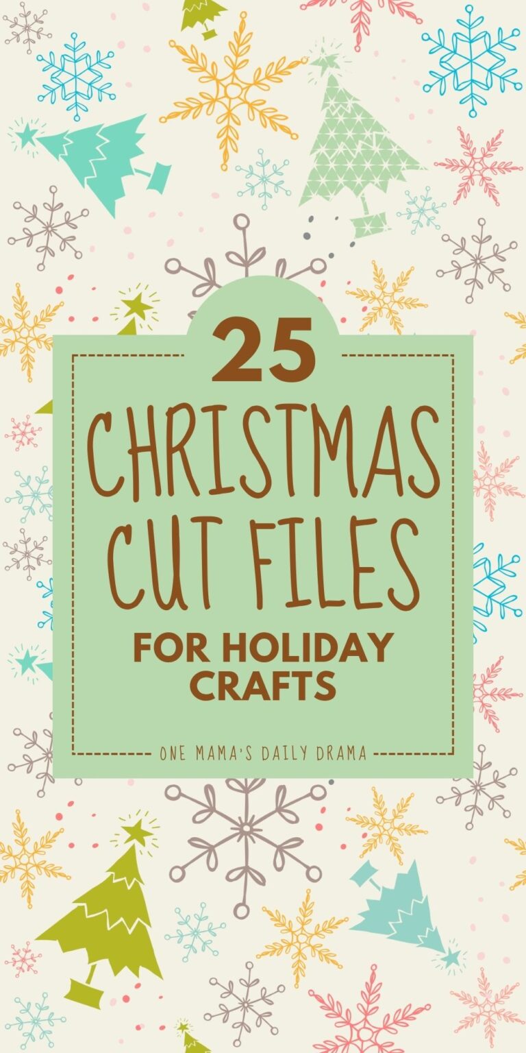 25 Free Christmas SVG Cut Files for Holiday Crafting