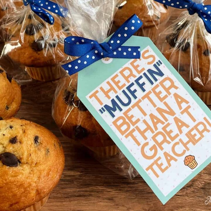 Image for Muffin Teacher Appreciation Gift Tag