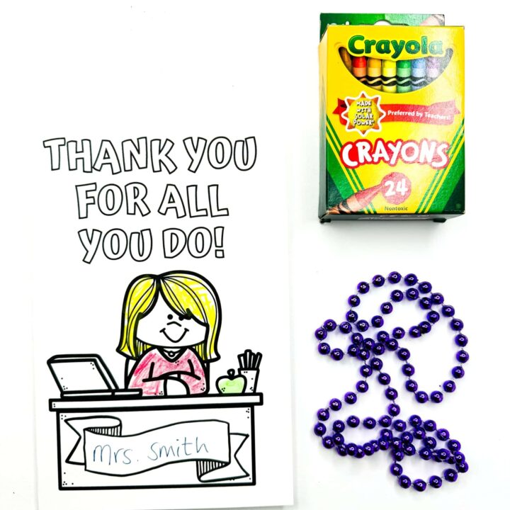 Image for Teacher Appreciation Cards to Color