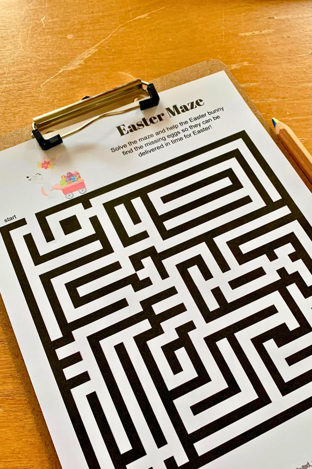 Closeup of a black and white maze grid.