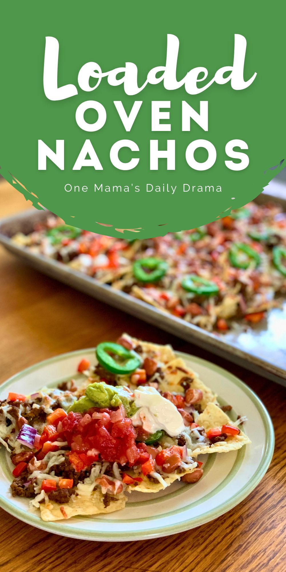 Loaded oven nachos.