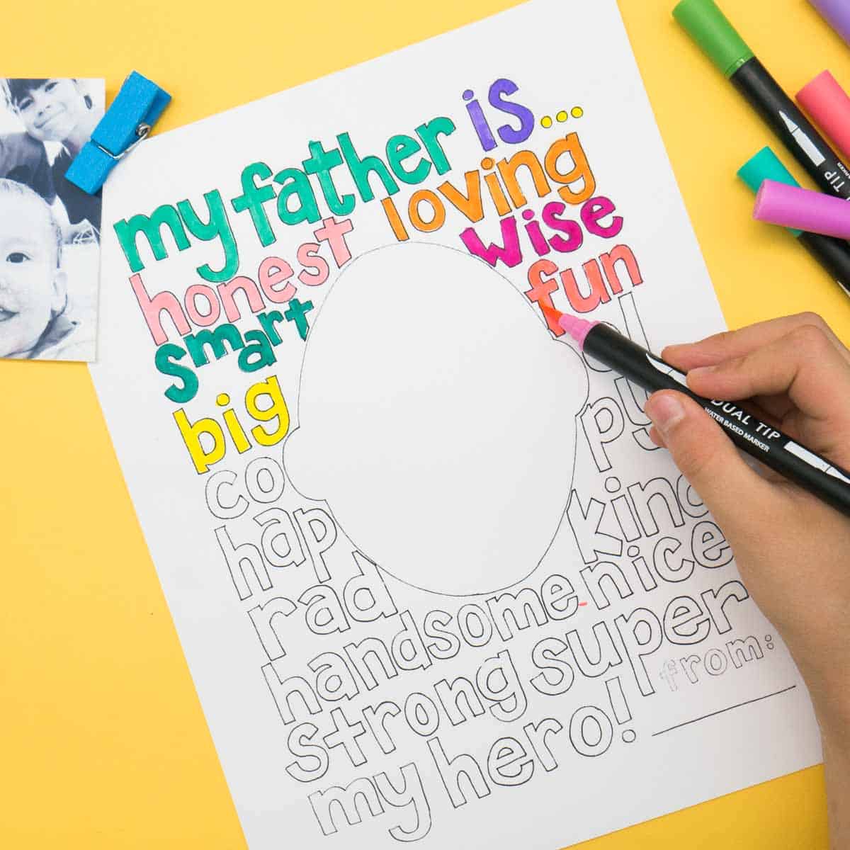 Image for Father's Day Coloring Page
