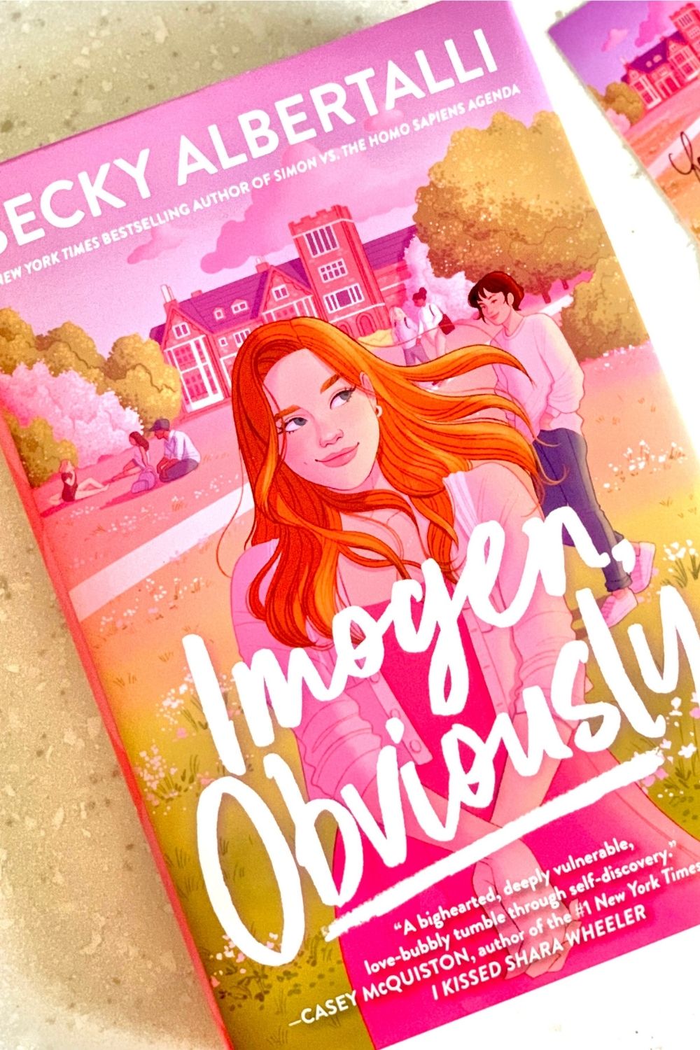 Hardcover book Imogen, Obviously by Becky Albertalli.